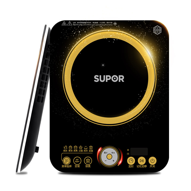 苏泊尔(SUPOR)电磁炉 IH13E9-210 旋控触摸式 2100W大火力电磁灶 (赠欧式汤锅+精铸炒锅)