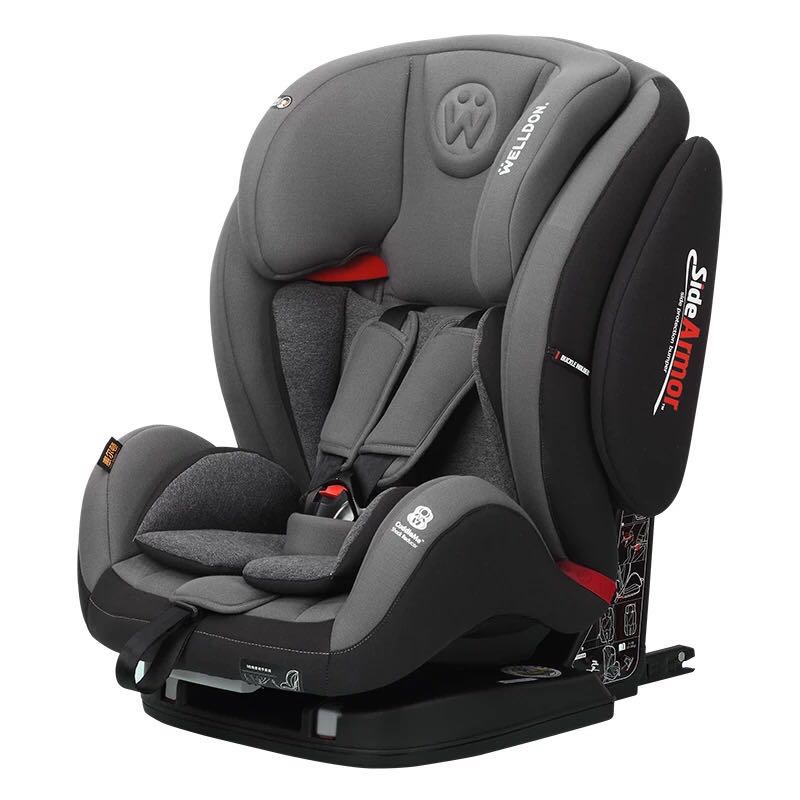 [汽车用品]惠尔顿儿童安全座椅汽车用isofix接口婴儿宝宝9个月-12岁全能宝3 爱琴蓝高清大图