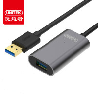 优越者 usb延长线 Y-3005BK 10m USB3.0 公对母 黑色