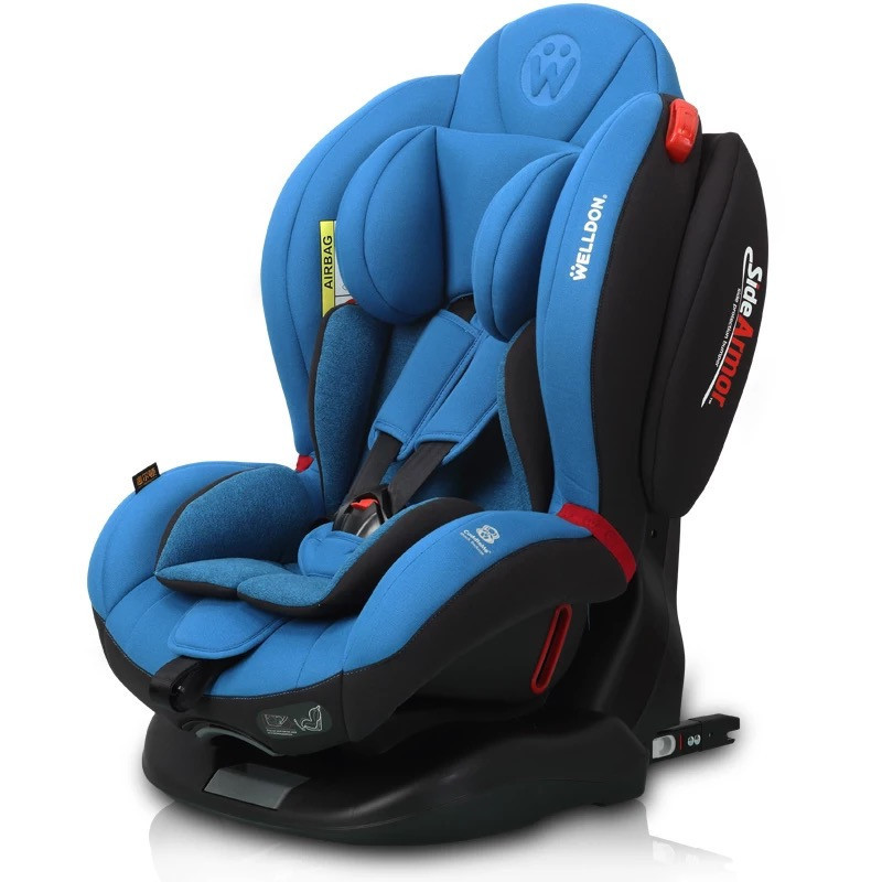 [汽车用品]惠尔顿汽车儿童安全座椅汽车用车载婴儿0-4-6岁isofix可躺皇家宝爱琴蓝
