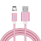 ESCASE 苹果数据线 磁吸手机快充充电线USB电源线 适用iphoneX/8/7/6sPlus/ipad 玫瑰金