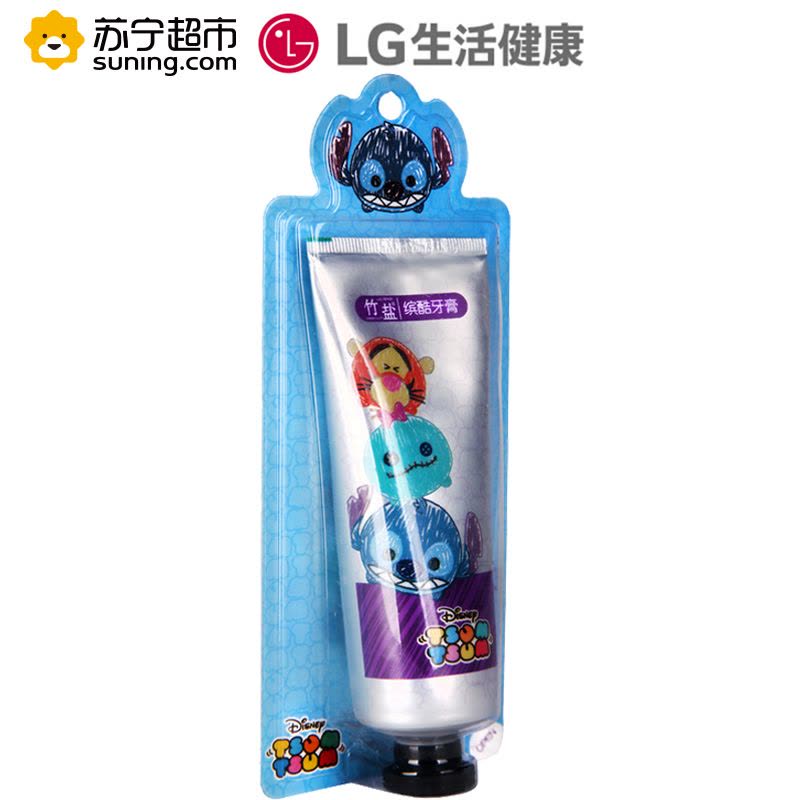 LG竹盐迪士尼缤酷牙膏100g+缤酷软毛护龈牙刷 迪士尼组装礼盒祛除牙渍清新口气 防蛀固齿图片