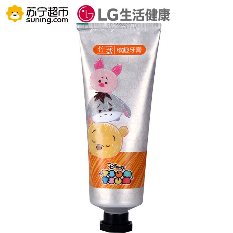 LG竹盐迪士尼缤趣牙膏100g+缤趣软毛护龈牙刷 迪士尼组装礼盒祛除牙渍清新口气 防蛀固齿图片