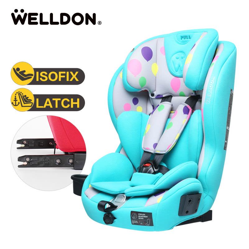 [汽车用品]惠尔顿(welldon)汽车儿童安全座椅ISOFIX接口 酷睿宝(9个月-12岁)祈福苹果红图片