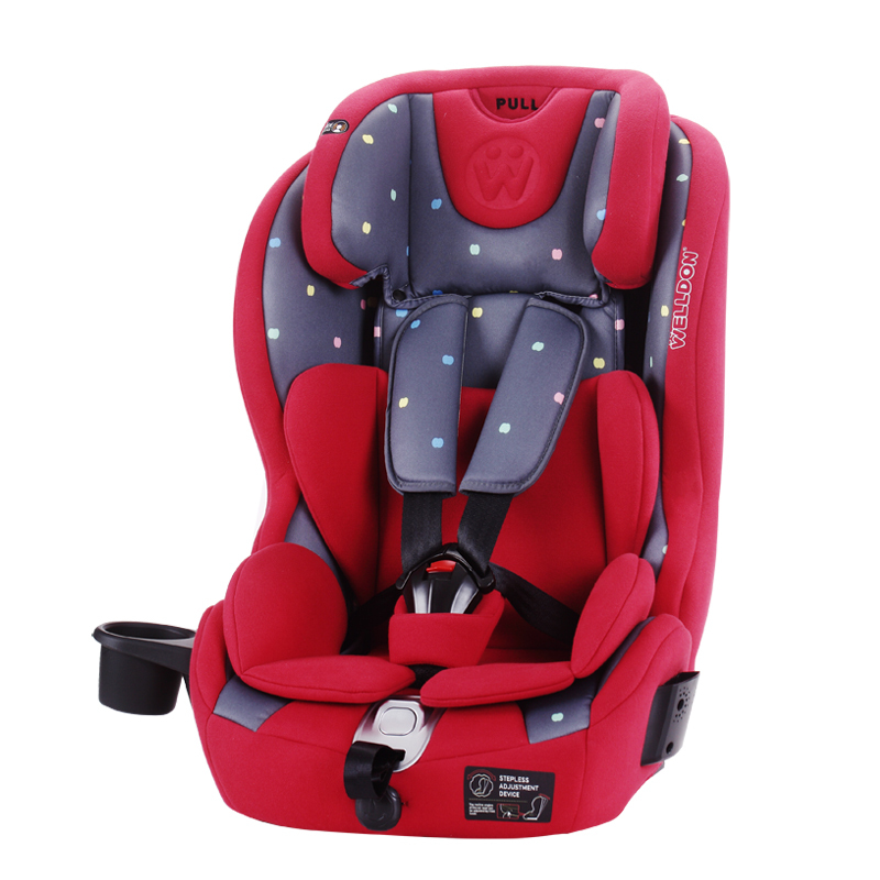 [汽车用品]惠尔顿(welldon)汽车儿童安全座椅ISOFIX接口 酷睿宝(9个月-12岁)祈福苹果红
