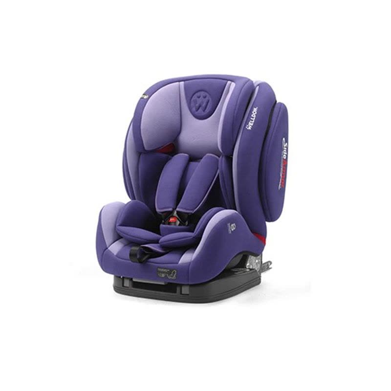[汽车用品]惠尔顿(welldon)汽车儿童安全座椅ISOFIX接口全能盔宝TT(9个月-12岁)普罗旺斯紫图片
