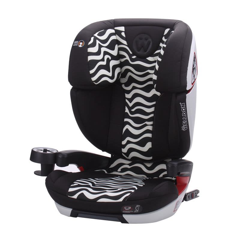 [汽车用品]惠尔顿(welldon)汽车儿童安全座椅ISOFIX接口 茧之旅FIT(3-12岁)斑马图片