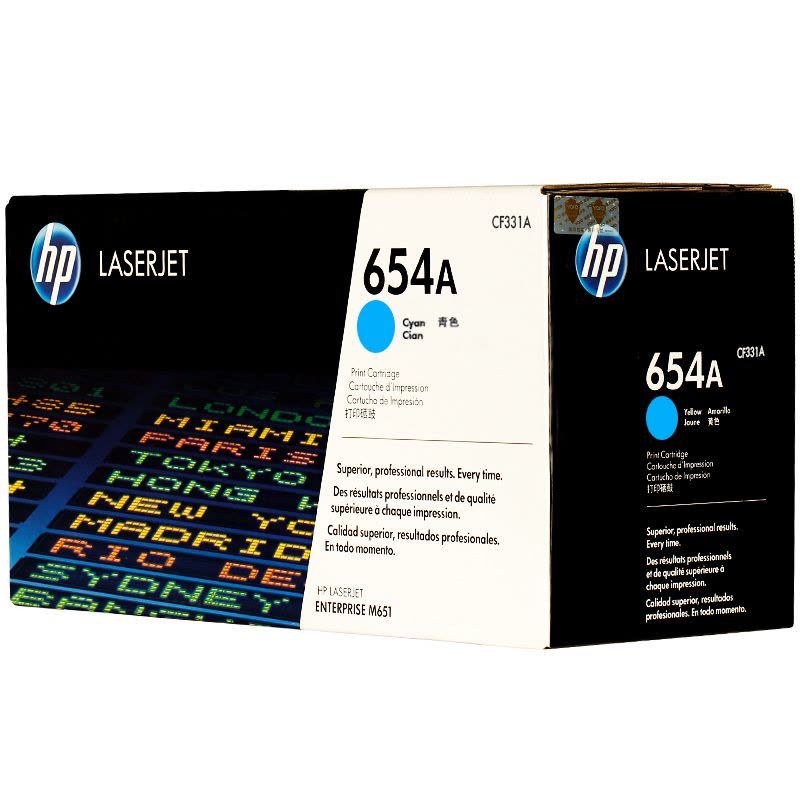 惠普(HP)CF331A 654A 彩色青色硒鼓 (硒鼓/粉盒) 适用打印机 LaserJet M651图片