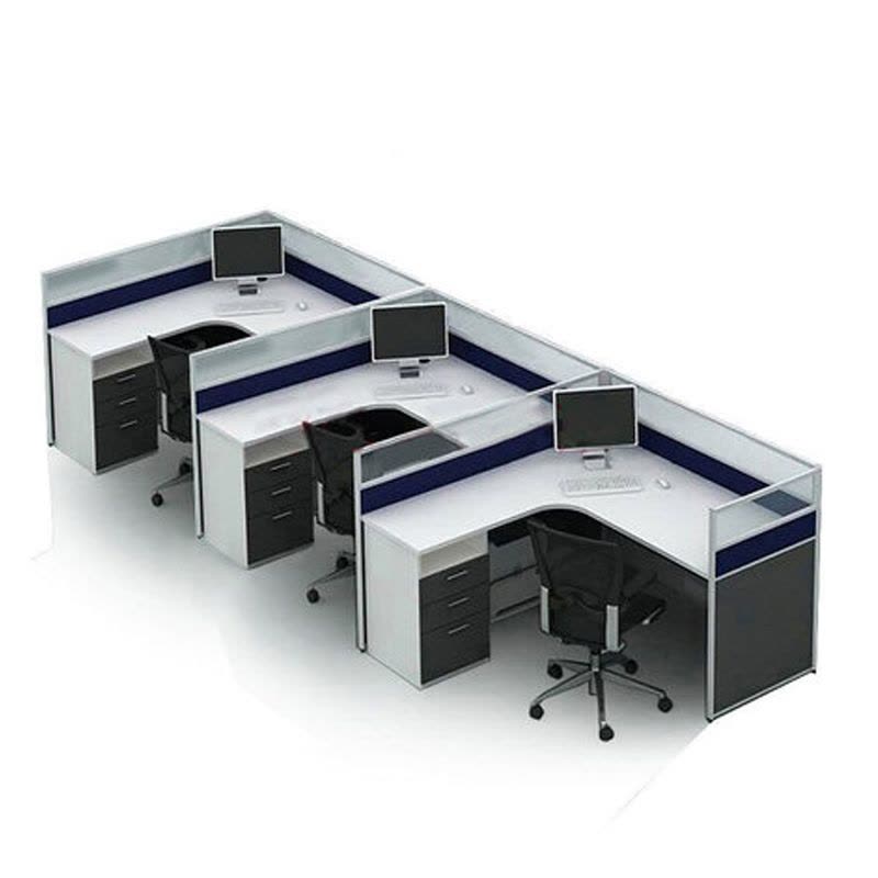 办公桌 单人位多人位可组合办公间单人职员卡座 JIACHENG图片