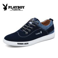 花花公子(PLAYBOY)男鞋秋季休闲鞋系带时尚百搭韩版潮流板鞋男子鞋 X3909