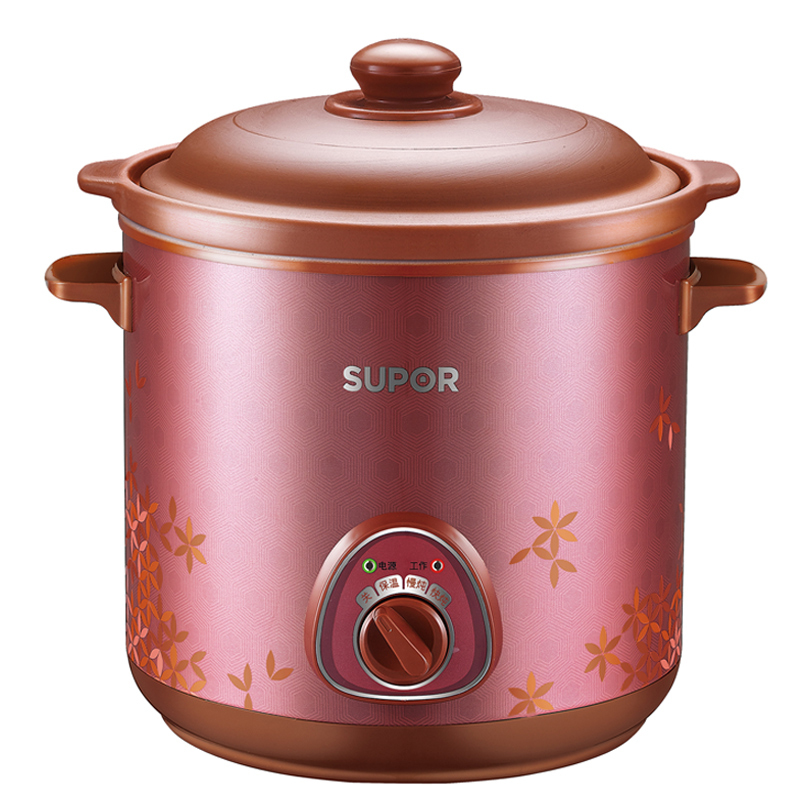苏泊尔(SUPOR)DG60YK901-35 电炖锅 红陶内胆养生煲 煲汤熬粥慢炖家用