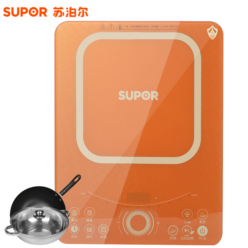 苏泊尔(SUPOR)密集火电磁炉 SDMCB32-210彩色长面板匀火力条