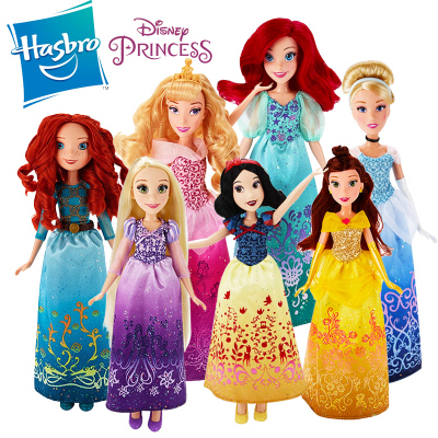 孩之宝Hasbro 迪士尼公主 女孩玩具模型玩偶 3岁以上儿童玩具生日礼物经典系列贝儿