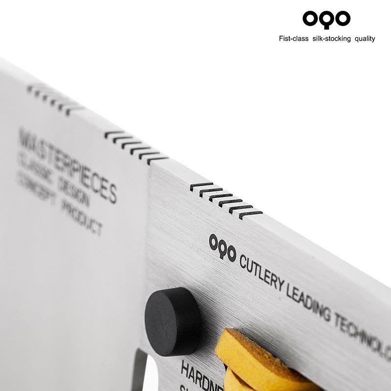 OQO科瑞提夫系列不锈钢水果刀削皮刀多用工具全钢刀具真皮绳图片