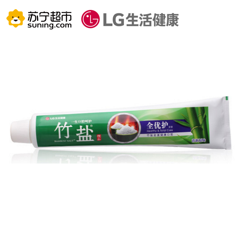 竹盐精品全优护牙膏清新原味120g 呵护牙龈 防蛀固齿清新口气