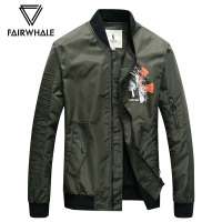 马克华菲外套2017秋季新款男装ma1飞行员夹克韩版宽松空军棒球服_1