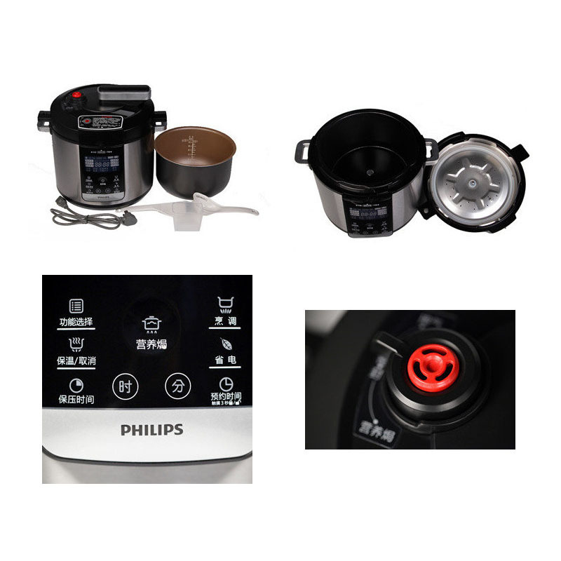 飞利浦(Philips) 高级触摸感应式电压力煲(5L) HD2175/03 (台)