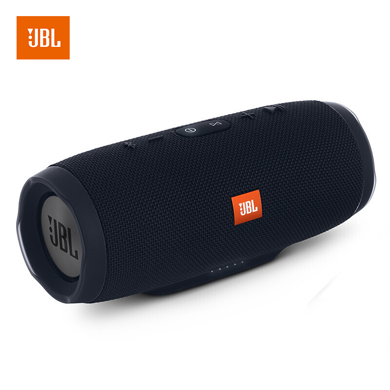 JBL Charge3 音乐冲击波3 蓝牙小音箱 音响 低音炮 移动充电 防水设计 支持多台串联 便携迷你音响 爵士黑