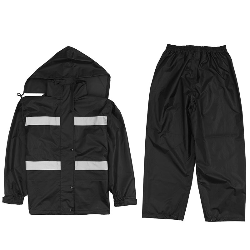 布轮希洪 PVC面料 黑色 雨衣套装 (L-XXL)AQL88202(套)