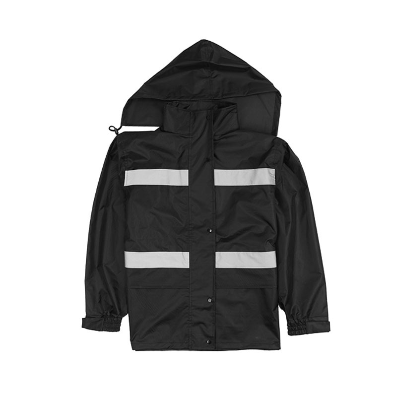布轮希洪 PVC面料 黑色 雨衣套装 (L-XXL)AQL88202(套)