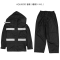 布轮希洪 PVC面料 黑色 雨衣套装 (L-XXL)AQL88202(套)