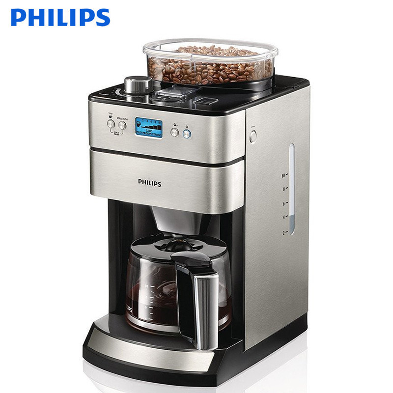 飞利浦(Philips) 自动磨豆一体式咖啡壶 HD7751/00(台)
