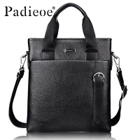 padieoe帕迪欧手提包男士包包真皮商务公文包男单肩包斜挎跨休闲韩版潮牌