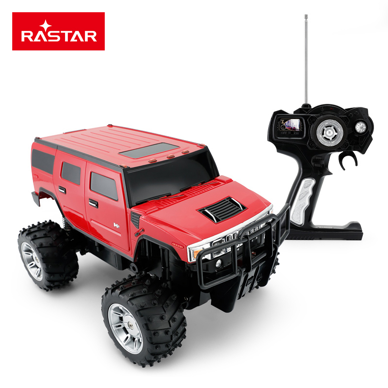 星辉(Rastar)悍马H2 SUV 1:14充电遥控车儿童仿真遥控汽车模型玩具车28800红色