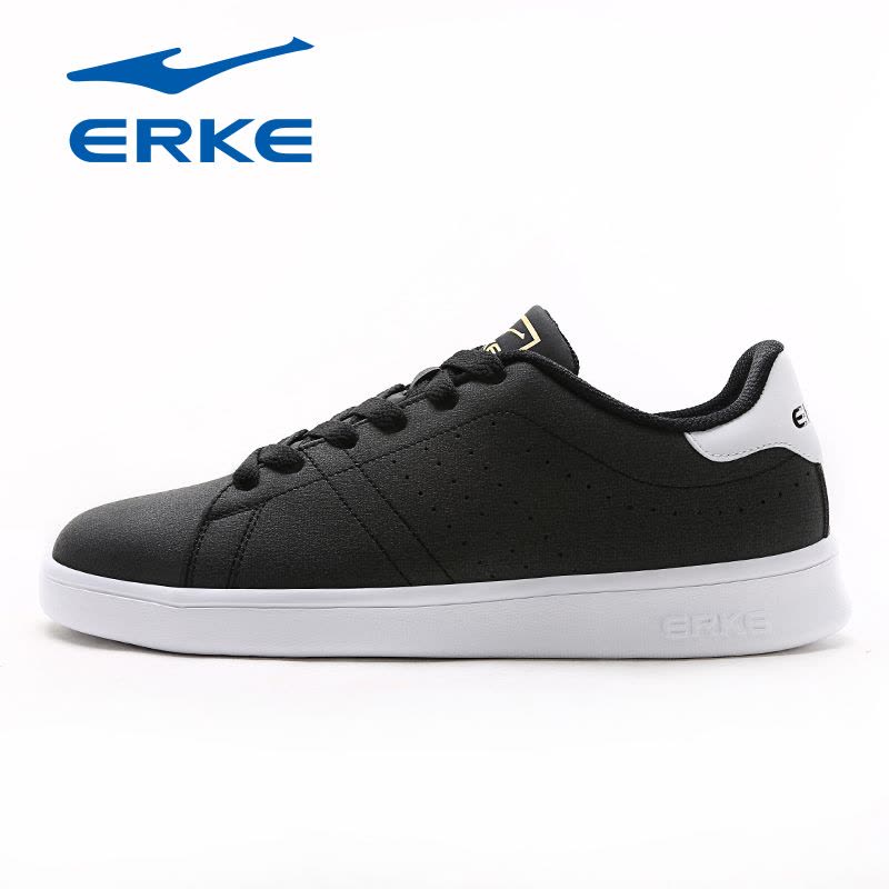 鸿星尔克(ERKE)2018新款男士潮流小白鞋系带低帮耐磨防滑休闲板鞋51118101035图片