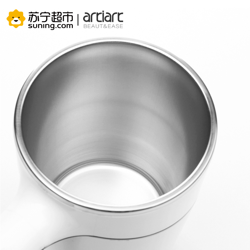 台湾Artiart 创意不倒杯 带盖不锈钢马克杯大容量办公室水杯子470ml
