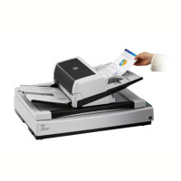 富士通(Fujitsu)扫描仪 fi系列 生产级扫描仪 fi-6750S 单面平板式+馈纸式CCD技术自动进纸扫描仪