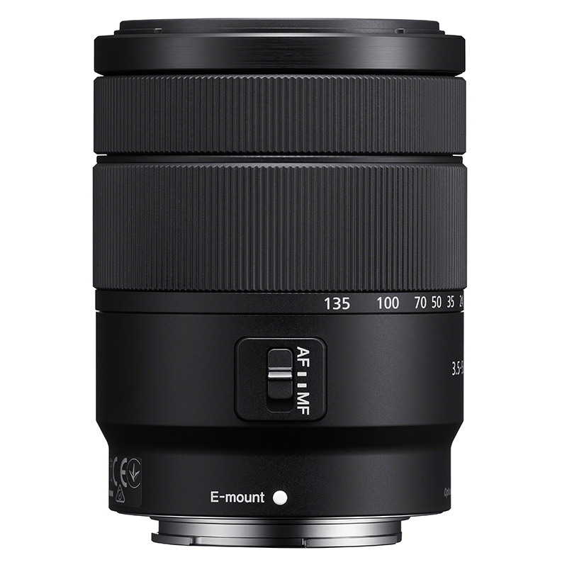 索尼(SONY) SEL18135 中远摄标准变焦镜头 E18-135mm 67mm滤镜口径 索尼E卡口 5片光圈叶片数