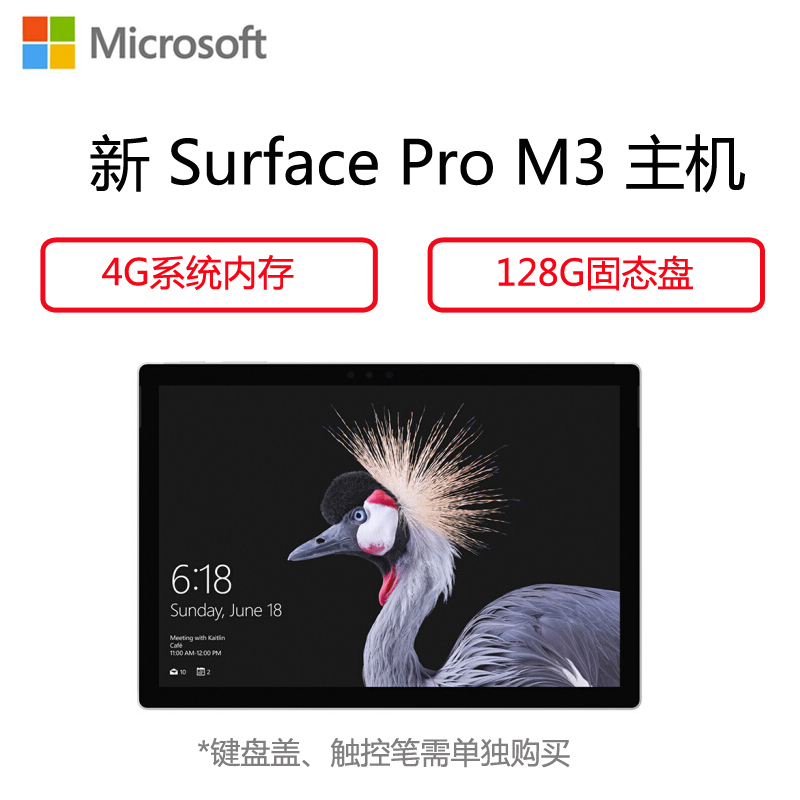 微软(Microsoft)新Surface Pro 平板电脑 神州网信政府版12.3英寸(M3 4G内存 128G)
