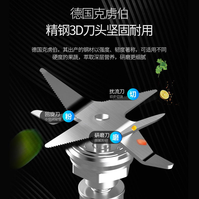 Midea/美的 MJ-BL1507A全自动加热搅拌家用多功能料理真空破壁机高清大图
