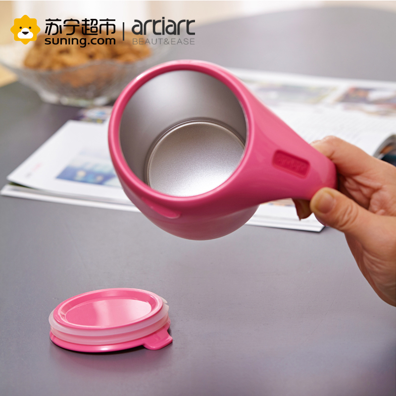 台湾Artiart正品 创意不倒杯 办公保温杯 男女简约带盖简约水杯子 400ml
