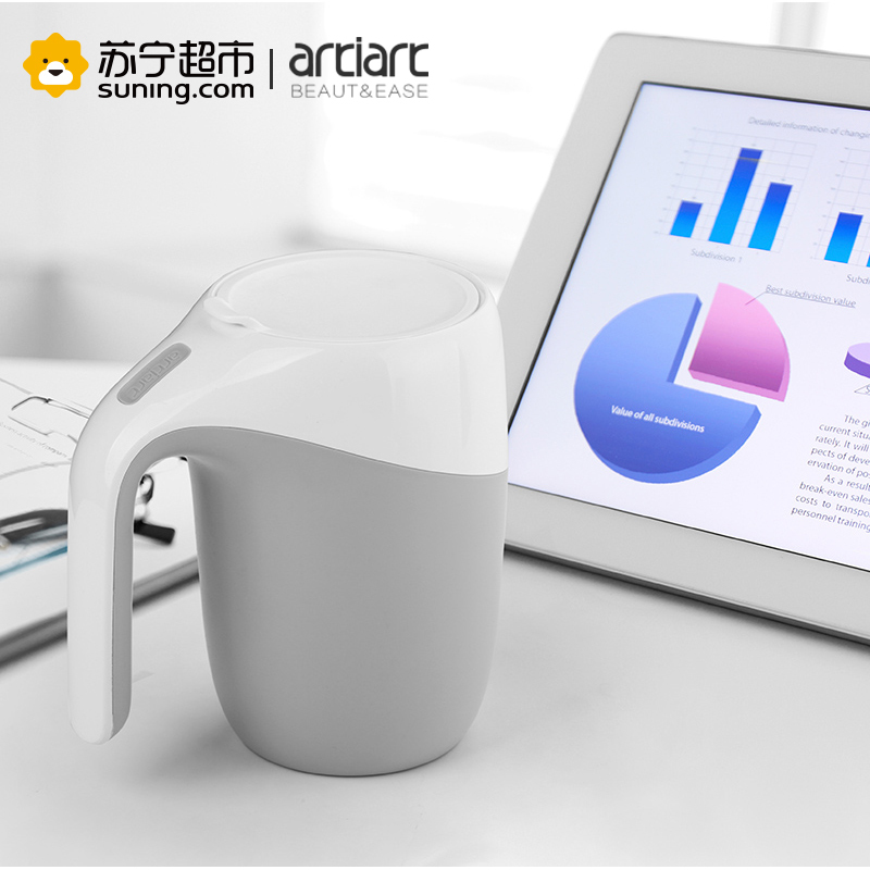 台湾Artiart正品 创意不倒杯 办公保温杯 男女简约带盖简约水杯子 400ml