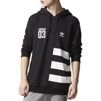 Adidas阿迪达斯三叶草卫衣男17春季新款运动休闲连帽套头衫BQ0885