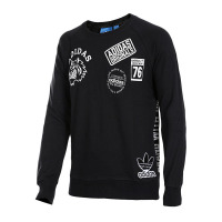 阿迪达斯三叶草卫衣男2018宽松圆领休闲运动套头衫-AY8632