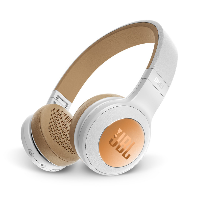 JBL Duet BT Wireless 蓝牙耳机头戴式 白银色