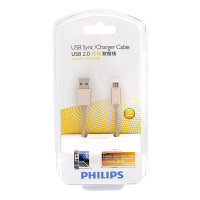 飞利浦(PHILIPS)SWR2303 数据线手机充电线 三星/华为/小米等安卓机0型通用连接线1.5米