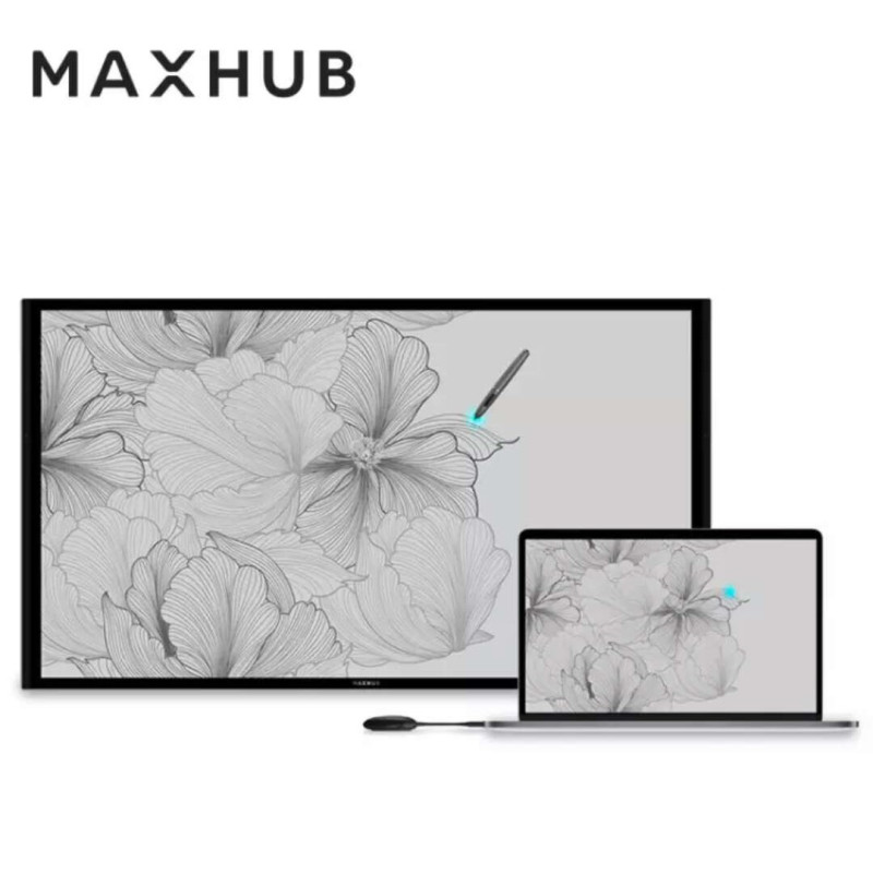maxhub智能会议平板无线传屏器触摸交互式会议电子白板教学一体机办公投影电视屏SM01
