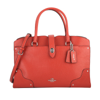 Coach蔻驰 MERCER荔枝纹牛皮大号女士手提斜挎包 37167