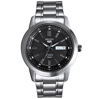 日本原装进口SEIKO精工5号机械男表 商务休闲全自动手表 SNKM87J1