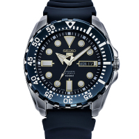 精工SEIKO 5水鬼运动潜水透底自动机械表男表SRP605J2