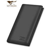 七匹狼男真皮长款钱包拉链 多功能钱夹头层牛皮三折多卡位搭扣休闲皮包 情人节生日礼物父亲节 