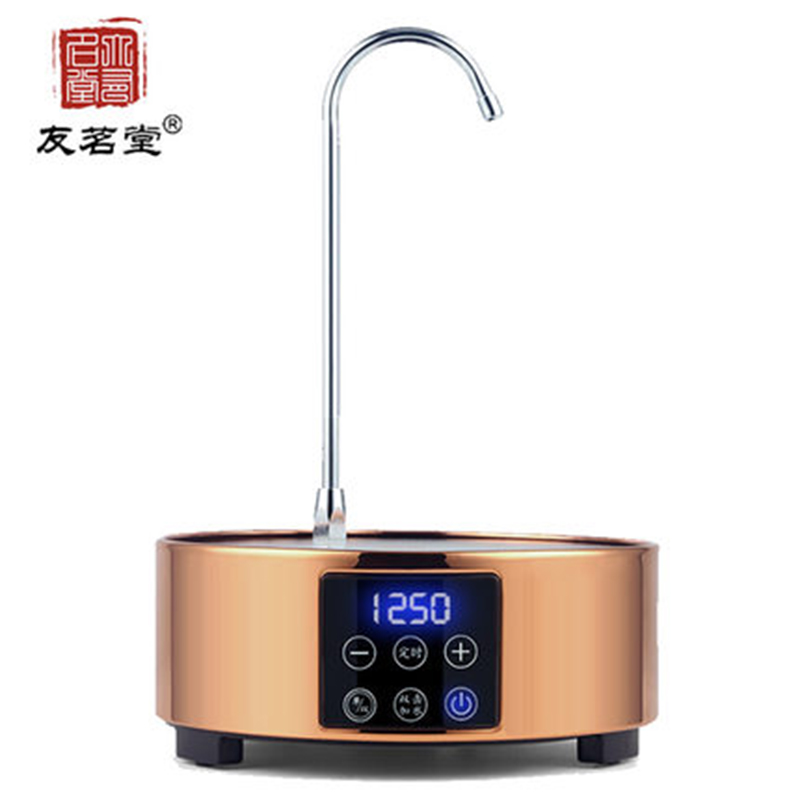友茗堂YL-1002锤纹紫铜触控式5档以上 电陶炉 茶炉 家用 煮茶 炉 迷你 光波 小电磁炉 煮茶器 电茶炉