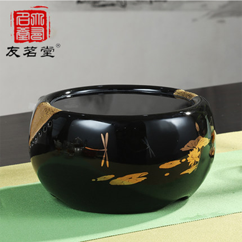 友茗堂YL-1036荷塘春色 电陶炉 触控式 微晶面板 4档 茶炉 陶瓷 静音电茶炉定时煮水煮茶炉铁壶银壶