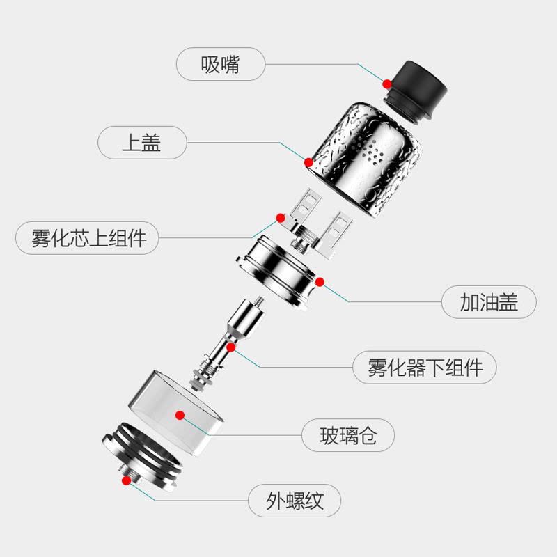 火器魔法师雾化器雾化芯 电子烟储油仓大烟雾图片