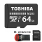 [赠读卡器/SD卡套]东芝(TOSHIBA)TF卡64GB 100MB/s手机存储卡