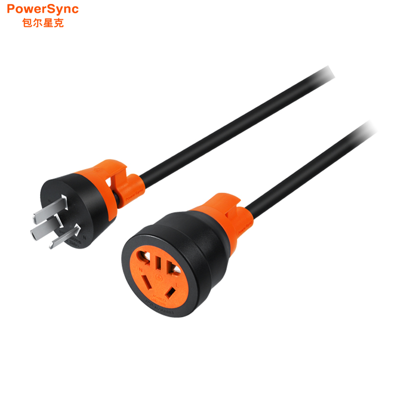 包尔星克(PowerSync)电动汽车充电线延长线插座新能源电源接线板10A排插插座接线板15米